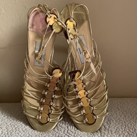 Jimmy Choo London Heel. Size 39 1/2 9 or 9 1/2 - Picture 2 of 6